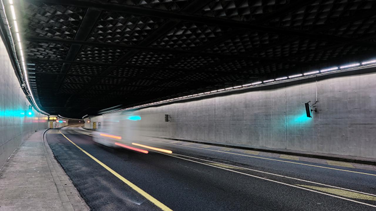 Huguenot Tunnel adaptation light levels improved drastically with new lighting solution