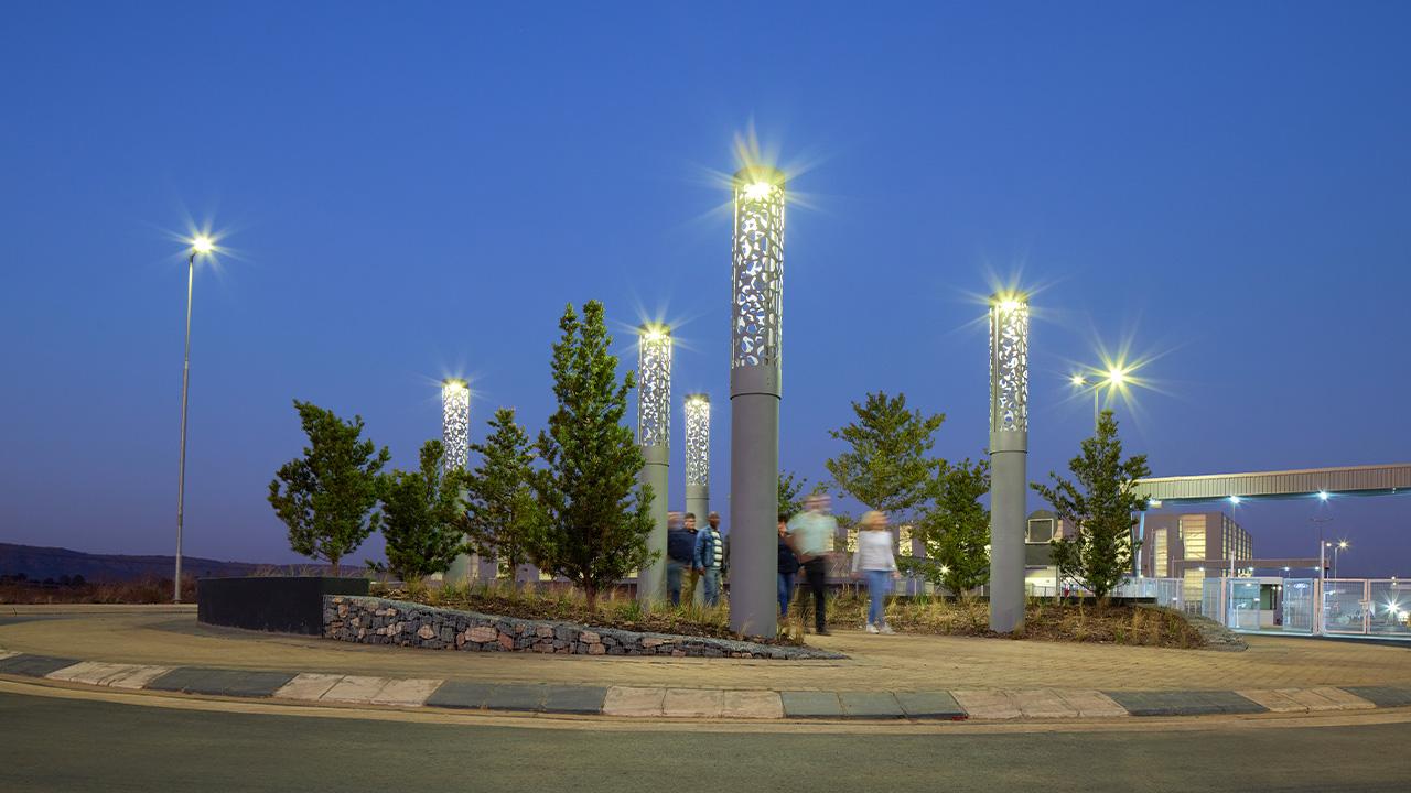 Tshwane Automotive Special Economic Zone (TASEZ) in Gauteng is illuminated with LED lighting
