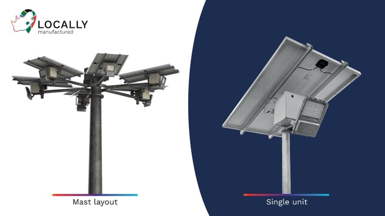 SOLARFLOOD LED solar lighting highmast solution