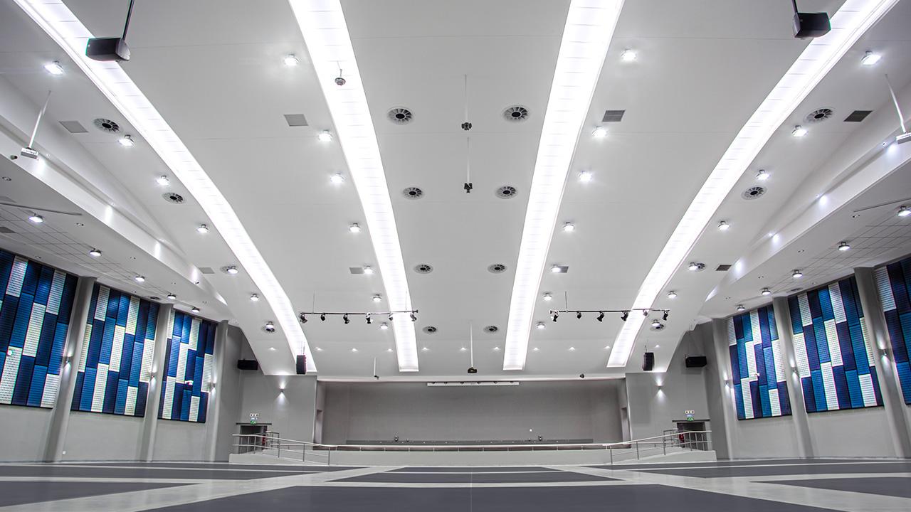 Auditorium lighting at the Ga-Rankuwa Campus of TUT