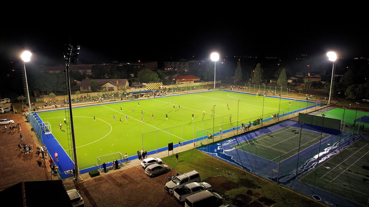 Sports LED floodlighting for Hoërskool Kempton Park’s new Astro Hockey field