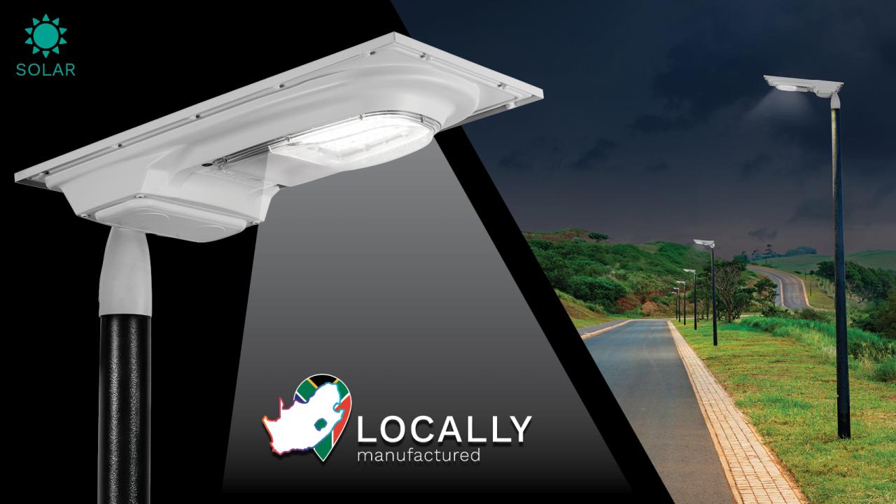Manufactured in South Africa, the SOL-ONE MINI streetlighting