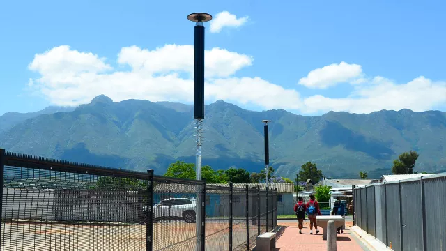 Solar lighting solution for new walkway in Swellendam, Western Cape