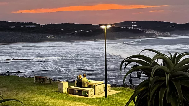Sustainable solar lighting for a beachfront in the Eastern Cape
