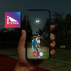 The Schréder ITERRA intelligent control solution for sports lighting.