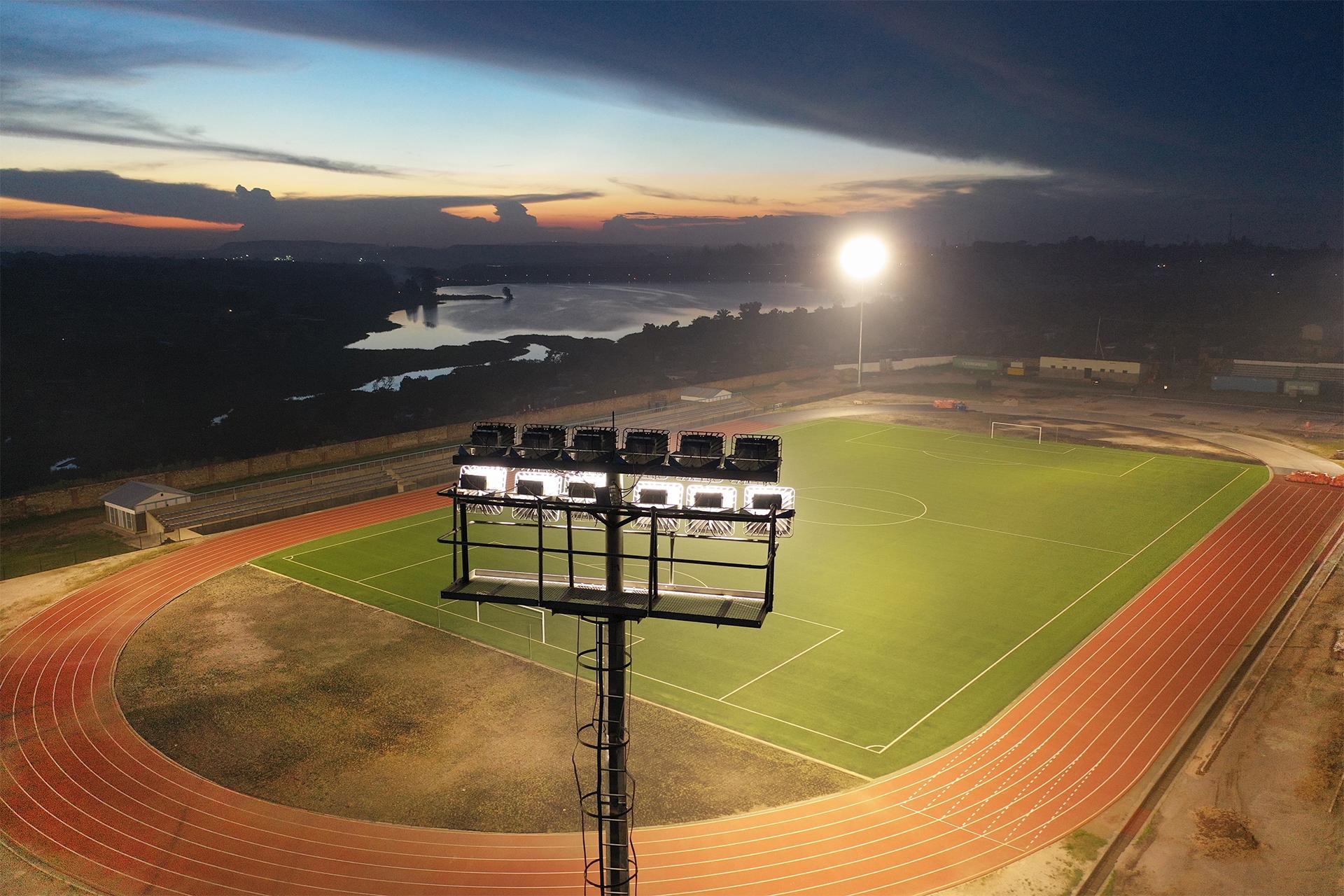 First LED Stadium Lighting Installation in the DRC