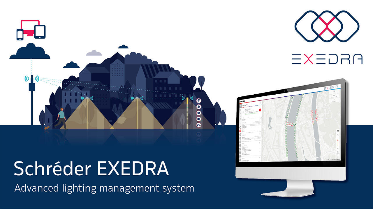 Schréder EXEDRA advanced lighting management system for a smarter city.